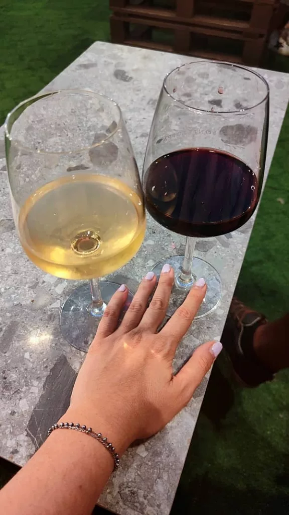 Bere vino in un Wine Resort