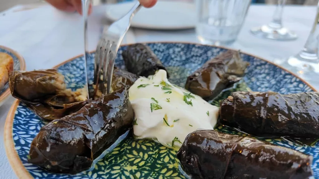Dolmadakia con erbe selvatiche